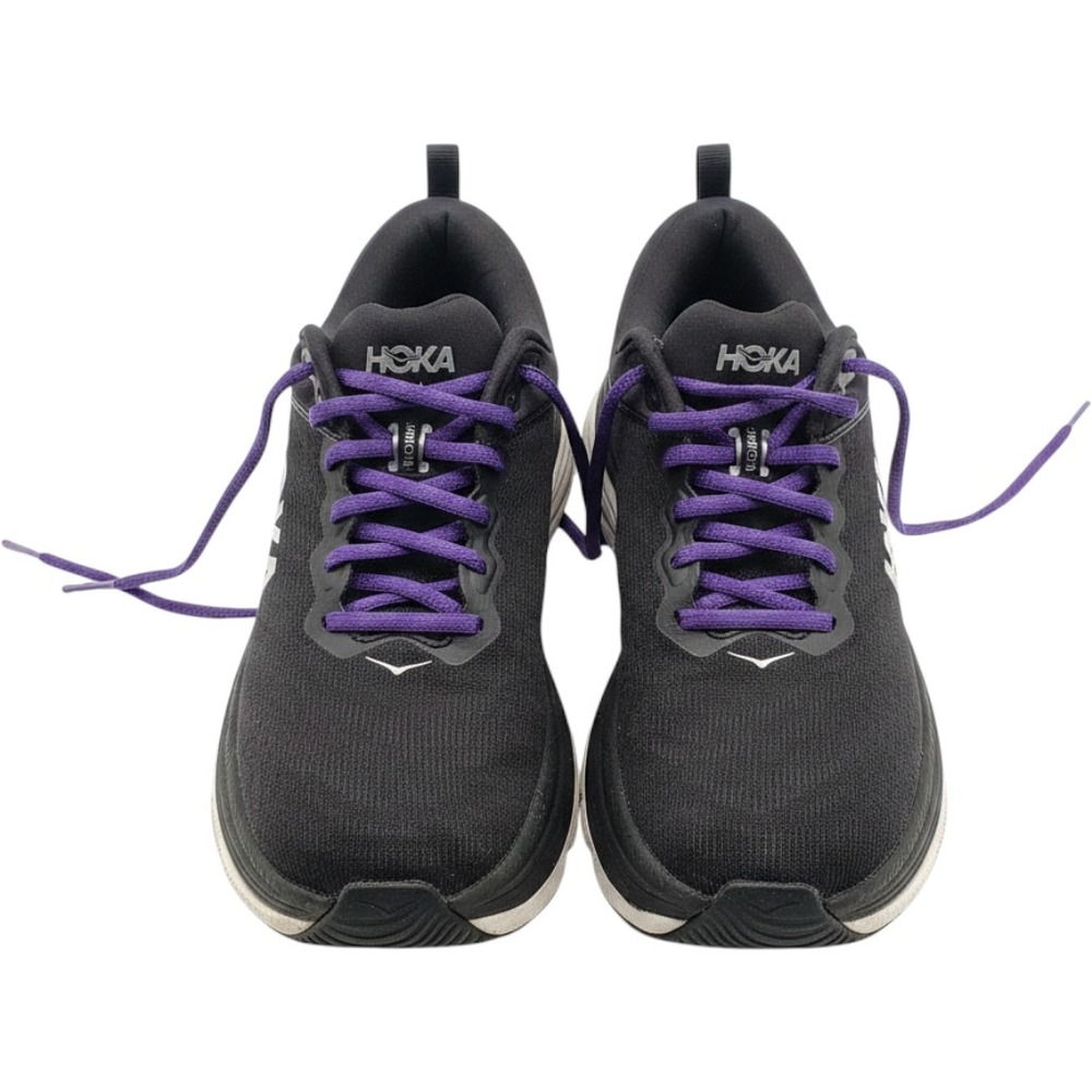 Hoka Gaviota 5 Running Shoes Mens Black Purple Stability Sneakers